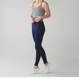 Lululemon flow and go tight size 4 hero blue